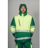 Parka encastrable alta visibilidad HOMBRE KINGSMANN STARLIGHT, Verde con Amarillo Flúor 12