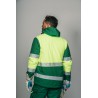 Parka encastrable alta visibilidad HOMBRE KINGSMANN STARLIGHT, Verde con Amarillo Flúor 15
