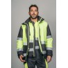 Parka encastrable alta visibilidad HOMBRE KINGSMANN STARLIGHT, Gris con Amarillo Flúor 7