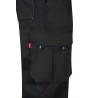 Pantalón de trabajo color Negro/celeste, ref.103004_00/05, Velilla