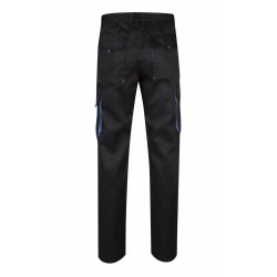Pantalón de trabajo color Negro/celeste, ref.103004_00/05, Velilla