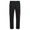Pantalón de trabajo color Negro/rojo, ref.103004_00/12, Velilla