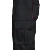 Pantalón de trabajo color Negro/rojo, ref.103004_00/12, Velilla