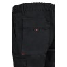 Pantalón de trabajo color Negro/rojo, ref.103004_00/12, Velilla