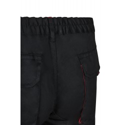 Pantalón de trabajo color Negro/rojo, ref.103004_00/12, Velilla