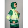 Parka alta visibilidad MUJER STARLIGHT ENCASTRABLE Verde con Amarillo Flúor 7