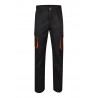 Pantalón de trabajo color Negro/naranja, ref.103004_00/16, Velilla