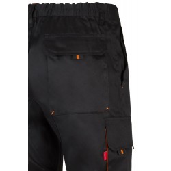 Pantalón de trabajo color Negro/naranja, ref.103004_00/16, Velilla