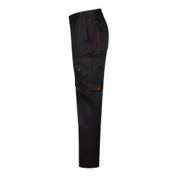 Pantalón de trabajo color Negro/naranja, ref.103004_00/16, Velilla