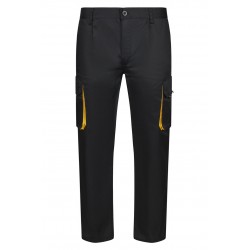 Pantalón de trabajo color Negro/amarillo, ref.103004_00/17, Velilla