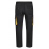 Pantalón de trabajo color Negro/amarillo, ref.103004_00/17, Velilla