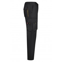 Pantalón de trabajo color Negro/amarillo, ref.103004_00/17, Velilla