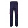 Pantalón de trabajo color Navy/rojo, ref.103004_01/12, Velilla