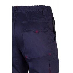 Pantalón de trabajo color Navy/rojo, ref.103004_01/12, Velilla