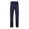 Pantalón de trabajo color Navy/rojo, ref.103004_01/12, Velilla