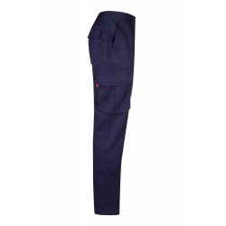 Pantalón de trabajo color Navy/rojo, ref.103004_01/12, Velilla