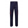 Pantalón de trabajo color Navy/naranja, ref.103004_01/16, Velilla