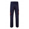 Pantalón de trabajo color Navy/naranja, ref.103004_01/16, Velilla