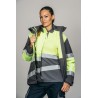 Parka alta visibilidad encastrable MUJER KINGSMANN STARLIGHT, Gris con Amarillo Flúor 8
