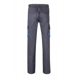 Pantalón de trabajo color Gris/celeste, ref.103004_08/05, Velilla
