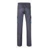 Pantalón de trabajo color Gris/celeste, ref.103004_08/05, Velilla