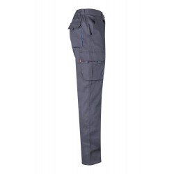 Pantalón de trabajo color Gris/celeste, ref.103004_08/05, Velilla