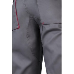 Pantalón de trabajo color Gris/rojo, ref.103004_08/12, Velilla