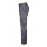 Pantalón de trabajo color Gris/rojo, ref.103004_08/12, Velilla