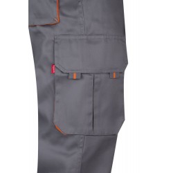 Pantalón de trabajo color Gris/naranja, ref.103004_08/16, Velilla