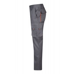 Pantalón de trabajo color Gris/naranja, ref.103004_08/16, Velilla