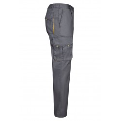 Pantalón de trabajo color Gris/amarillo, ref.103004_08/17, Velilla