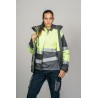 Parka alta visibilidad encastrable MUJER KINGSMANN STARLIGHT, Gris con Amarillo Flúor 11