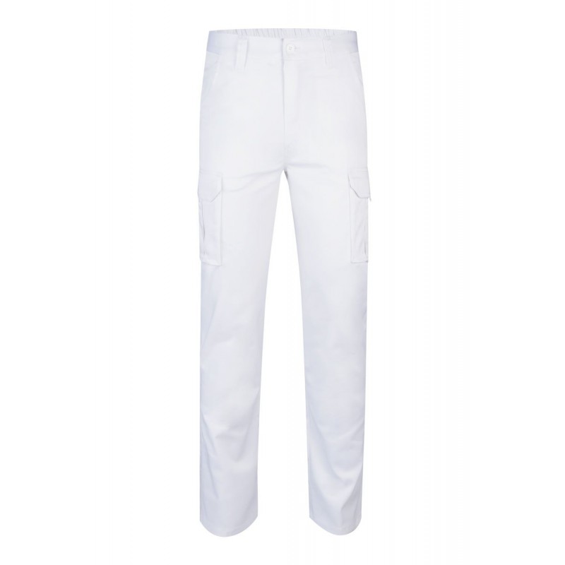 Pantalón de trabajo color blanco, ref. 103002S_02, Velilla