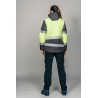 Parka alta visibilidad encastrable MUJER KINGSMANN STARLIGHT, Gris con Amarillo Flúor 13