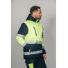 Parka alta visibilidad HOMBRE KINGSMANN STARLIGHT con guata, Azul Marino con Amarillo Flúor 4