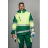 Parka alta visibilidad HOMBRE KINGSMANN STARLIGHT con guata, Verde con Amarillo Flúor 3