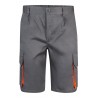 Bermuda de trabajo color Gris/Naranja, ref. 103007_08/16, Velilla