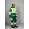 Parka alta visibilidad HOMBRE KINGSMANN STARLIGHT con guata, Verde con Amarillo Flúor 9