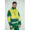 Parka alta visibilidad HOMBRE KINGSMANN STARLIGHT con guata, Verde con Amarillo Flúor 11