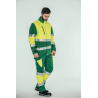 Parka alta visibilidad HOMBRE KINGSMANN STARLIGHT con guata, Verde con Amarillo Flúor 14