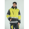 Parka alta visibilidad HOMBRE KINGSMANN STARLIGHT con guata, Gris con Amarillo Flúor 1