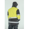 Parka alta visibilidad HOMBRE KINGSMANN STARLIGHT con guata, Gris con Amarillo Flúor 2