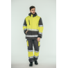 Parka alta visibilidad HOMBRE KINGSMANN STARLIGHT con guata, Gris con Amarillo Flúor 4