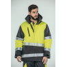 Parka alta visibilidad HOMBRE KINGSMANN STARLIGHT con guata, Gris con Amarillo Flúor 5