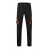 Pantalón de trabajo stretch color Negro/naranja, ref. 103024S_00/16, Velilla