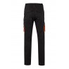 Pantalón de trabajo stretch color Negro/naranja, ref. 103024S_00/16, Velilla