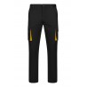 Pantalón de trabajo stretch color Negro/Amarillo, ref. 103024S_00/17, Velilla