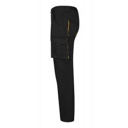 Pantalón de trabajo stretch color Negro/Amarillo, ref. 103024S_00/17, Velilla
