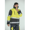 Parka alta visibilidad HOMBRE KINGSMANN STARLIGHT con guata, Gris con Amarillo Flúor 6