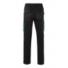 Pantalón de trabajo stretch color Negro/Verde, ref. 103024S_00/25, Velilla